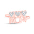 10k ROSE GOLD 1/10 CTW DIAMOND P1 GIFT | MOM HEART RING